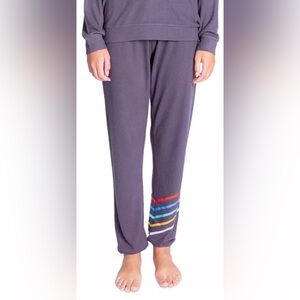 Insomniax Printed Jogger Pajama Pants Grey size Small